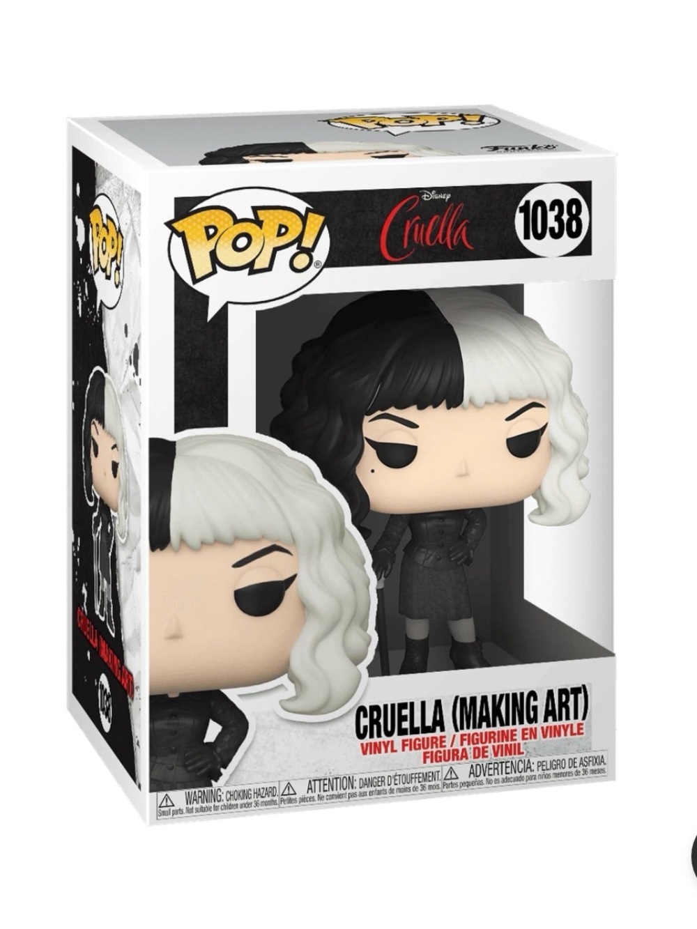Funko Pop! Disney Cruella (Making Art) Vinyl Figure - Black & White